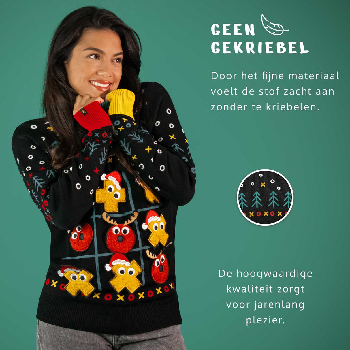 JAP Interaktiver Weihnachtspullover - Butter, Käse und Eier