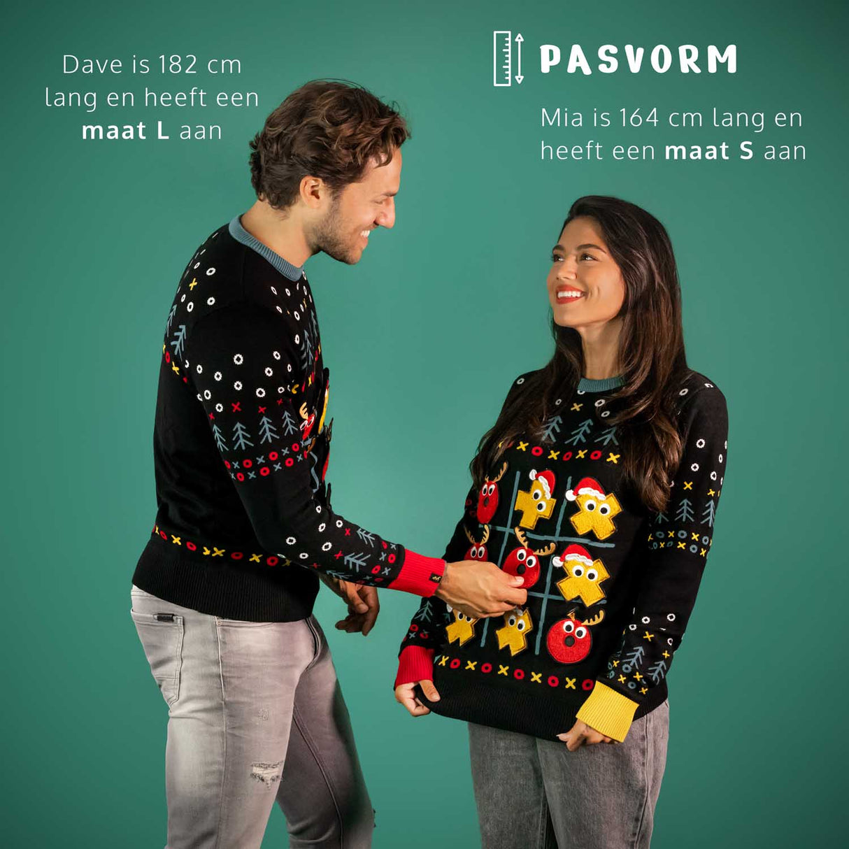 JAP Interaktiver Weihnachtspullover - Butter, Käse und Eier