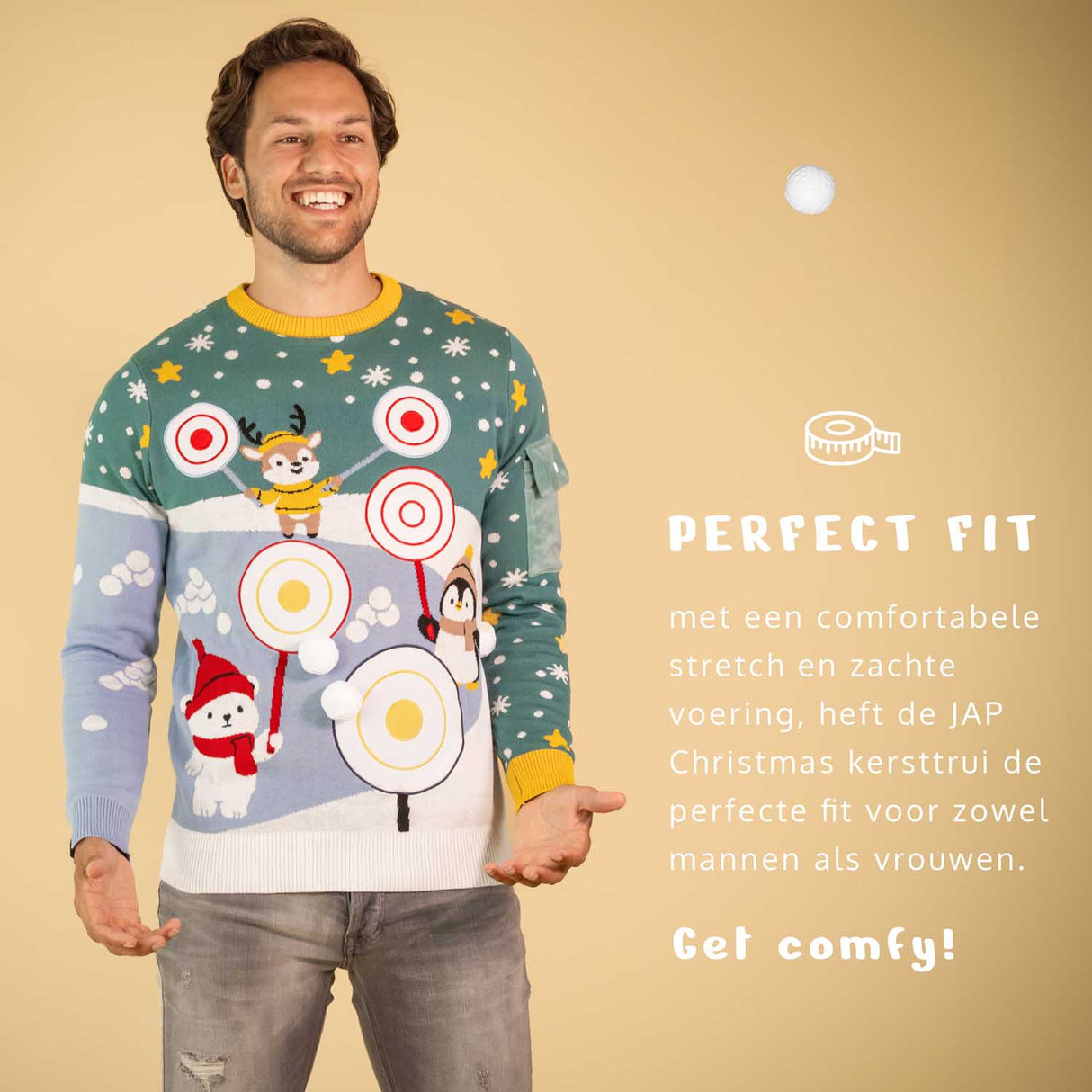 JAP Interaktiver Weihnachtspullover - Ball werfen