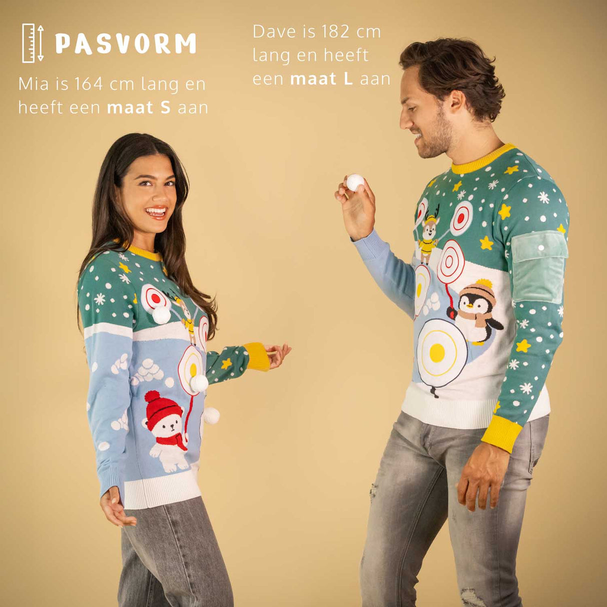 JAP Interaktiver Weihnachtspullover - Ball werfen