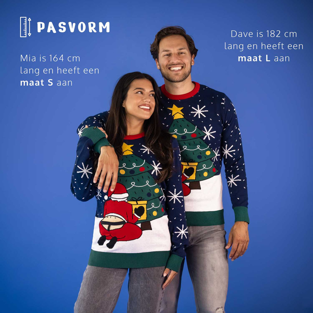 JAP Interaktiver Weihnachtspullover - Santastring