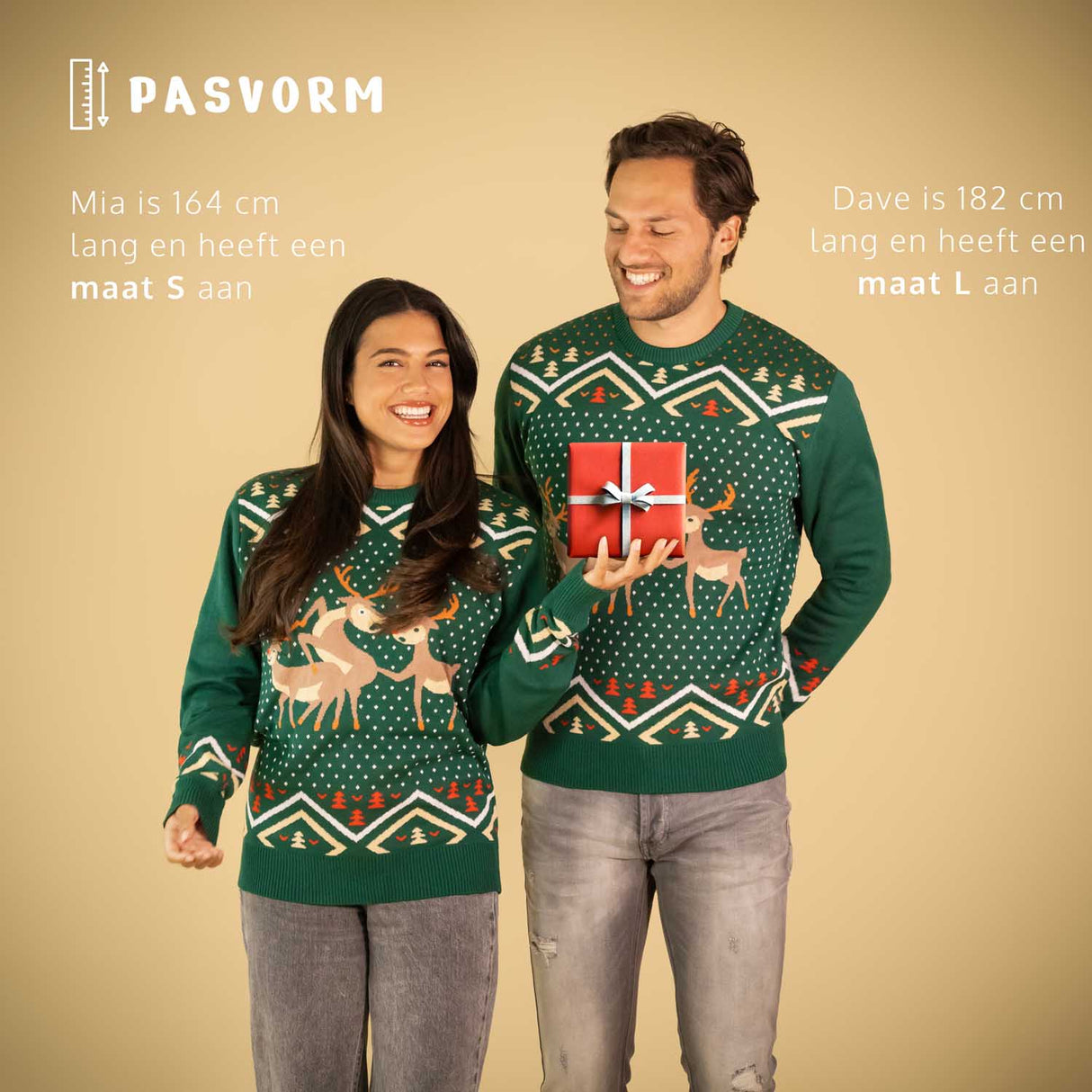 JAP Weihnachtspullover - Rentier Trio