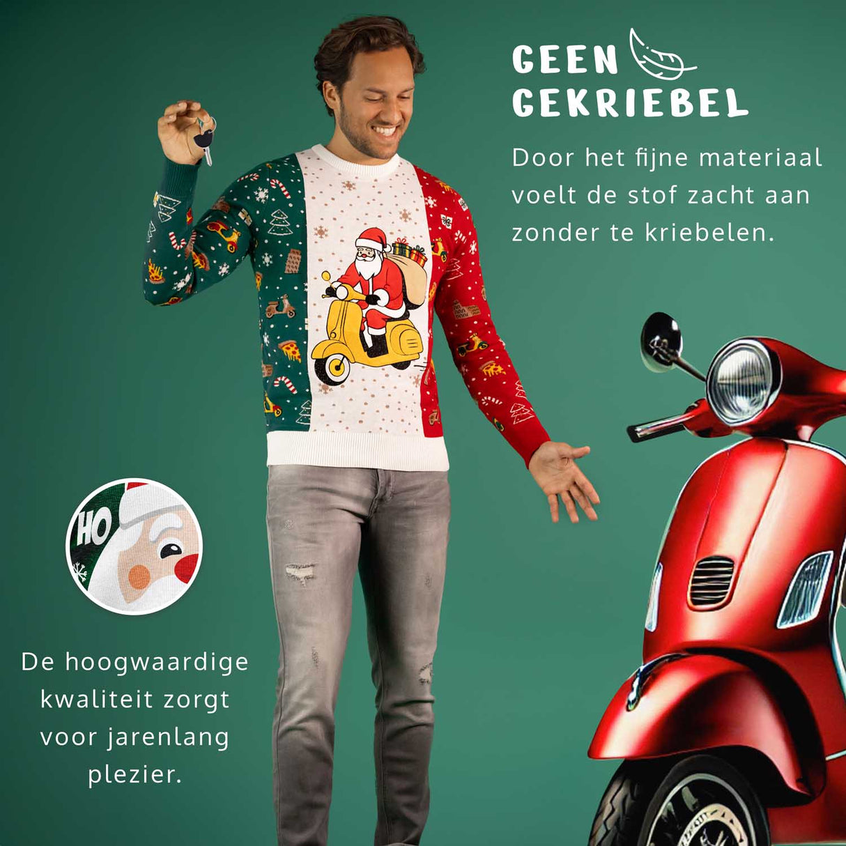 JAP Around the World Weihnachtspullover - Italien