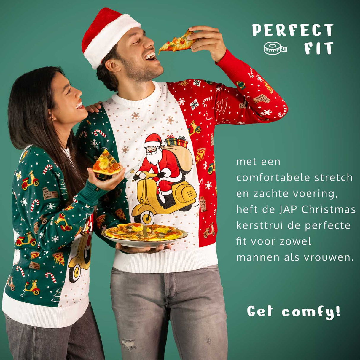 JAP Around the World Weihnachtspullover - Italien