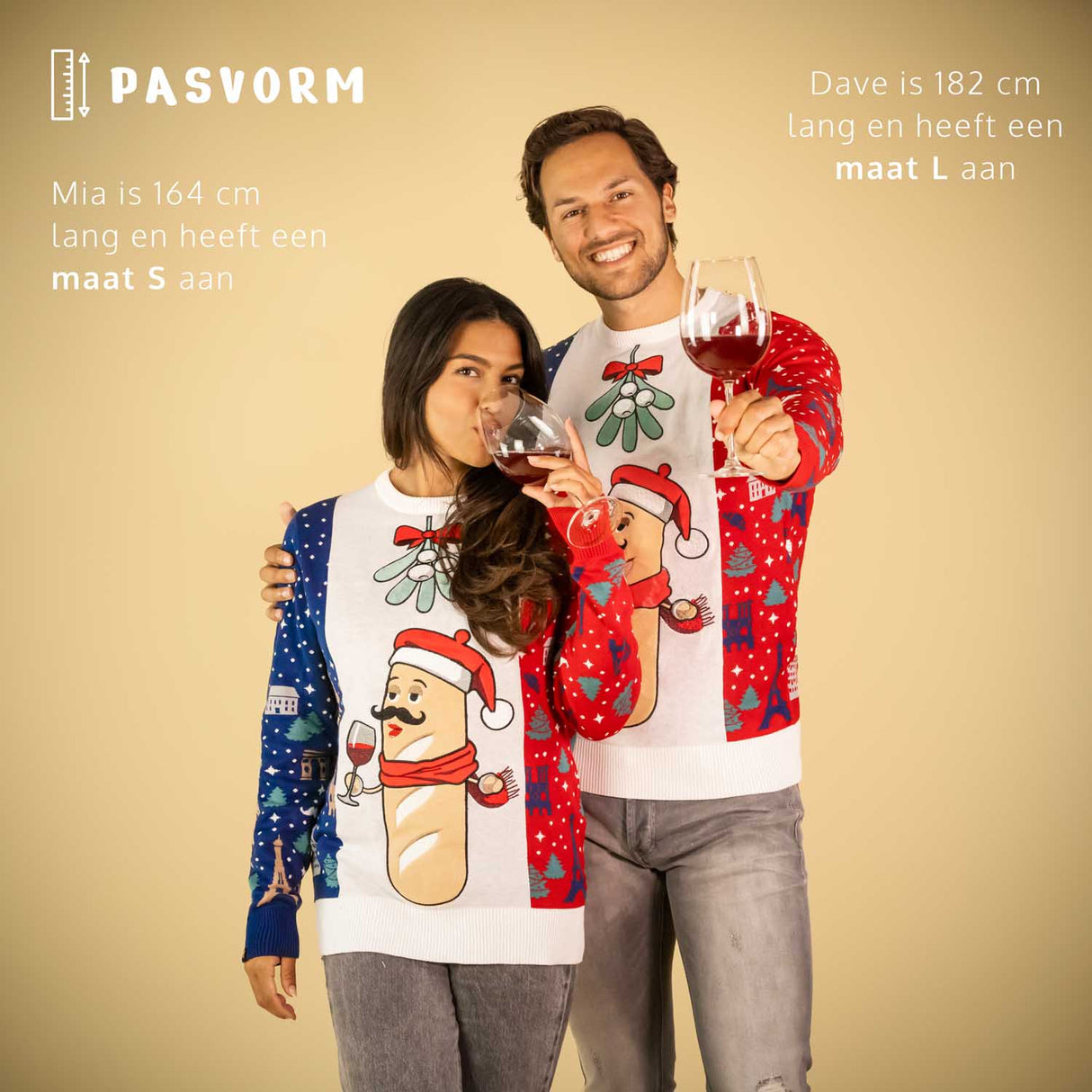 JAP Around the World Weihnachtspullover - Frankreich