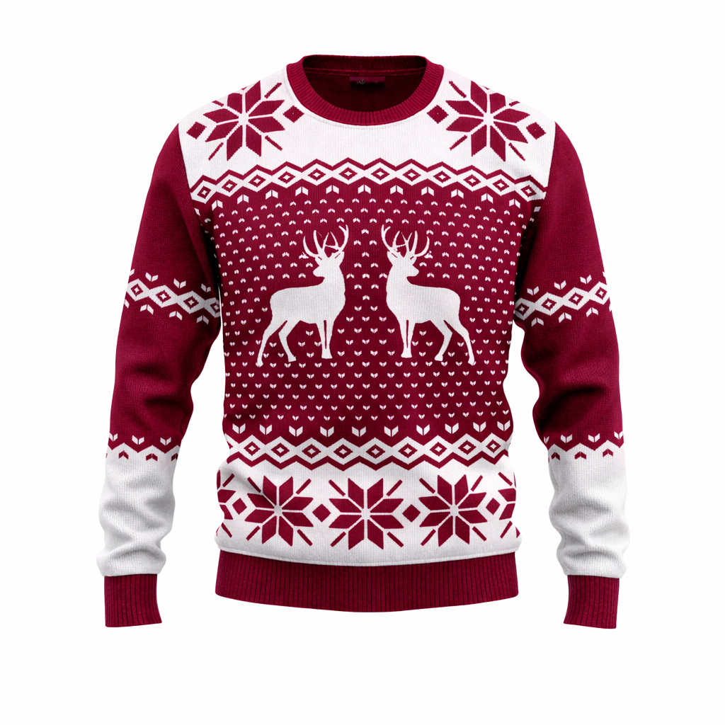 JAP Kersttrui - Classic one - Bordeaux