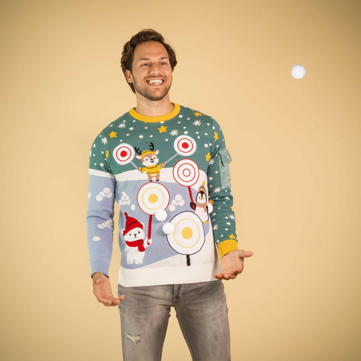 JAP Interaktiver Weihnachtspullover - Ball werfen