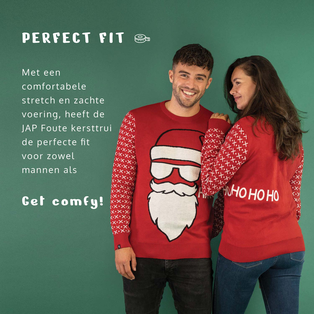 JAP Weihnachtspullover - Santa ho ho ho