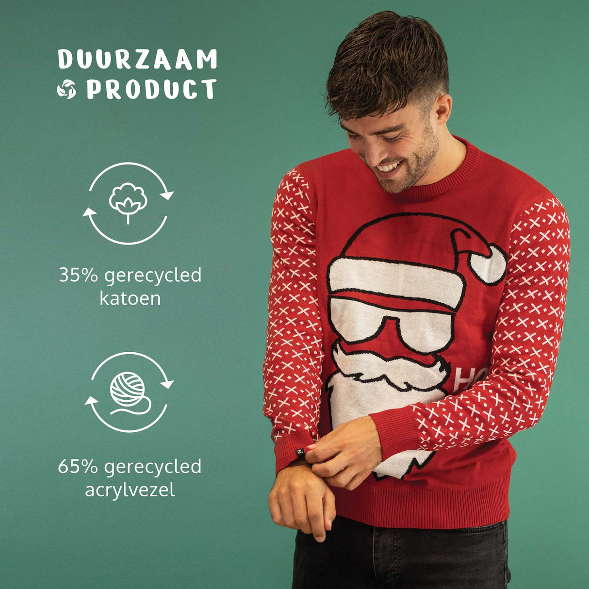 JAP Weihnachtspullover - Santa ho ho ho