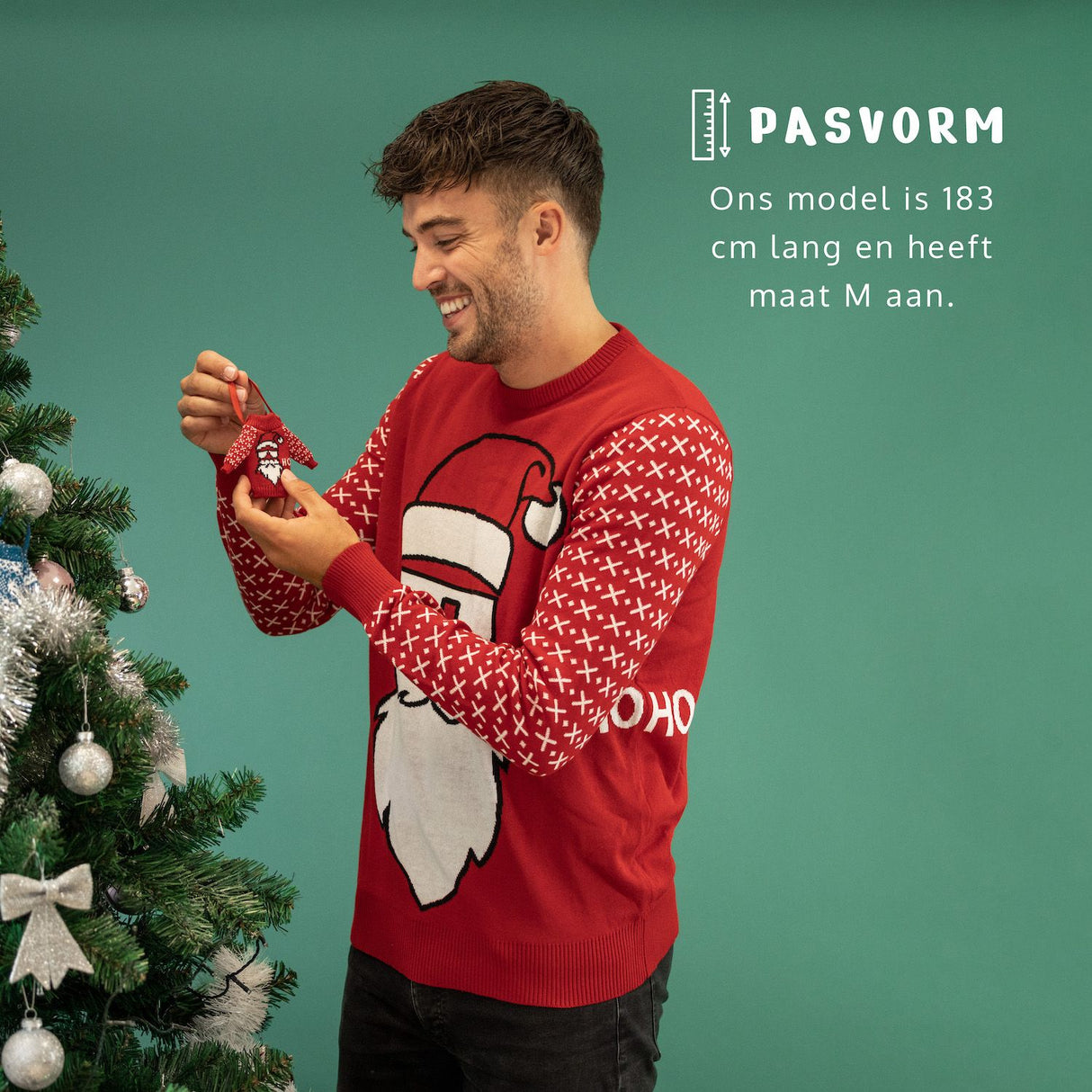 JAP Weihnachtspullover - Santa ho ho ho