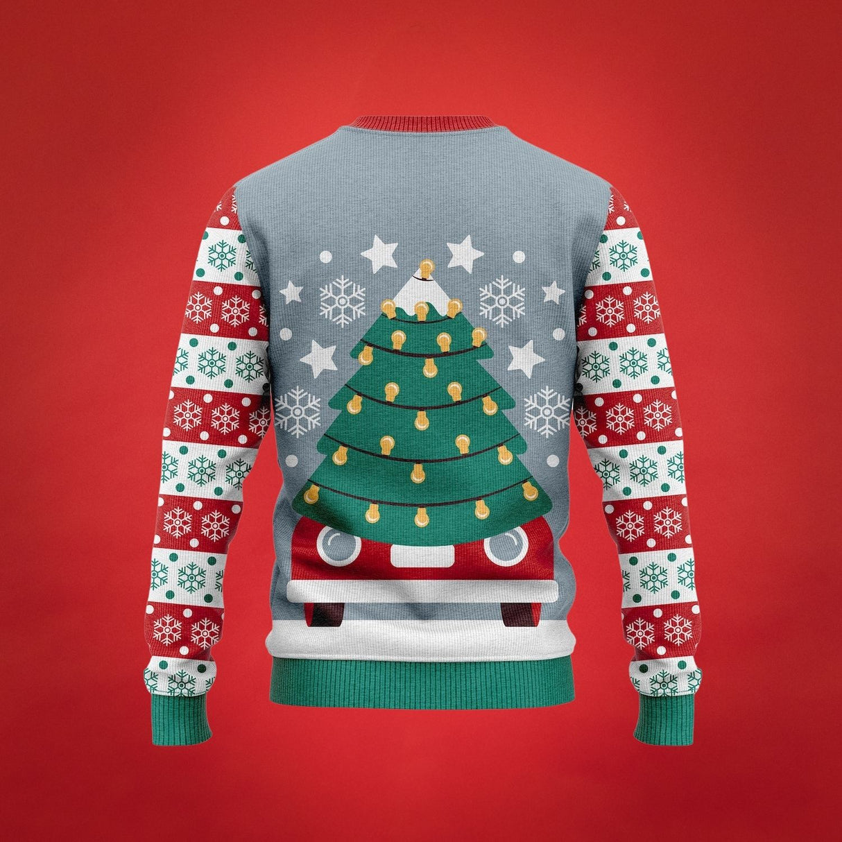 JAP Weihnachtspullover - Driving home for Christmas - Blau