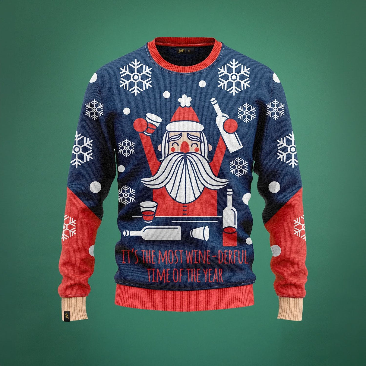 JAP Ugly Christmas Sweater - Wine-derfull
