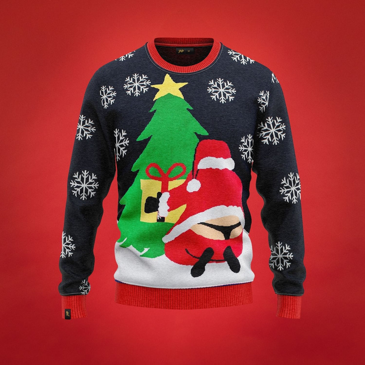 JAP Ugly Christmas Sweater - Santastring