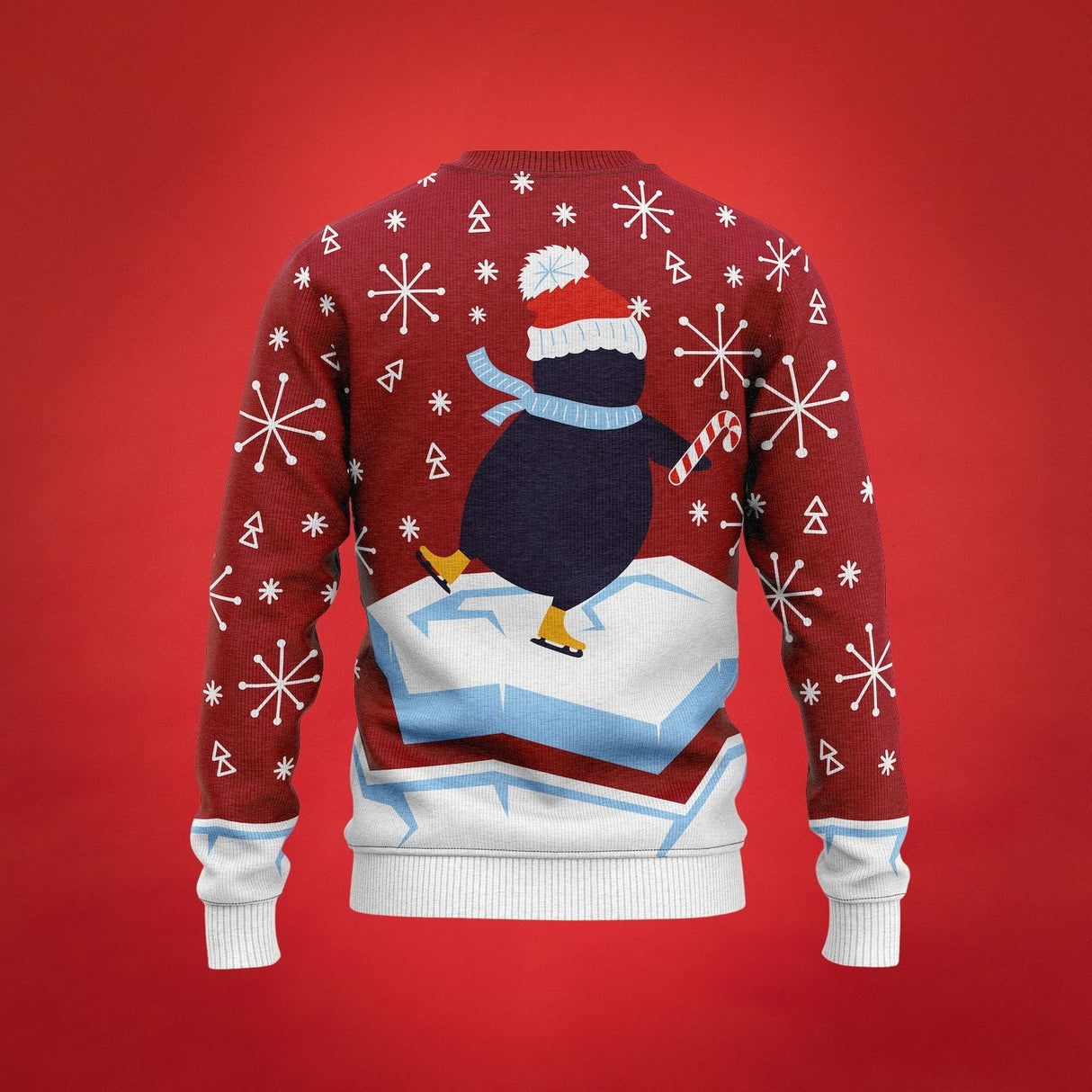 JAP Weihnachtspullover - Skateguïn - Rot