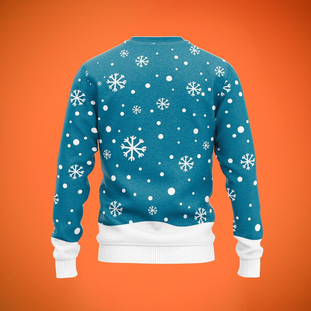 JAP Weihnachtspullover - Schneemann - Blau