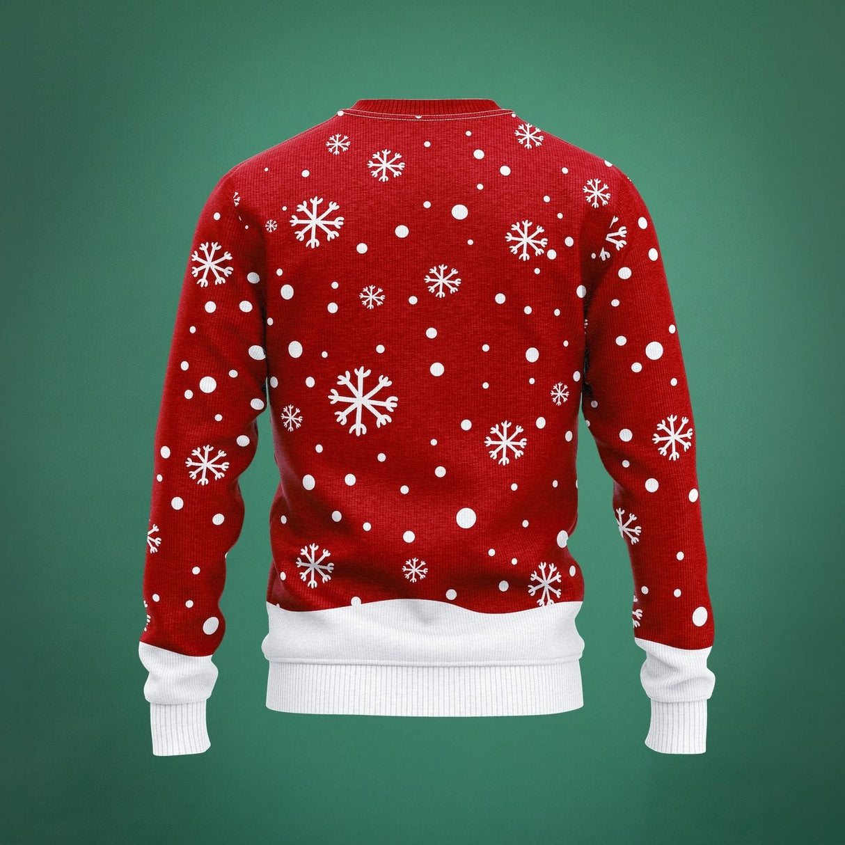 JAP Weihnachtspullover - Schneemann - Rot