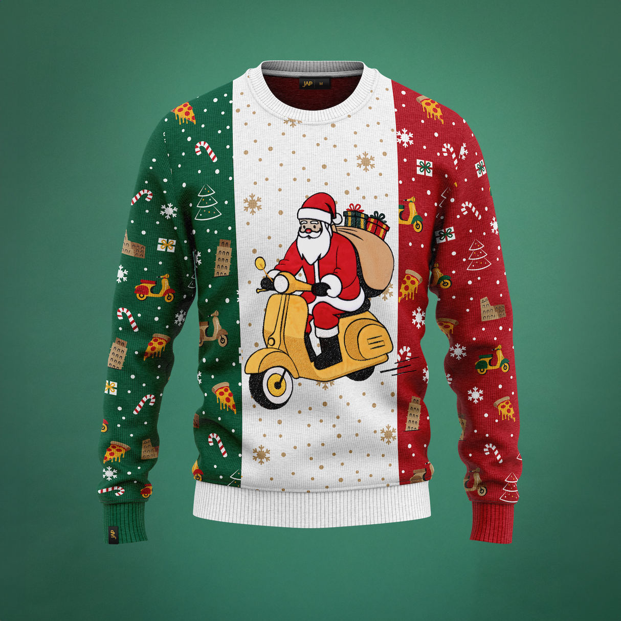 JAP Around the World Weihnachtspullover - Italien