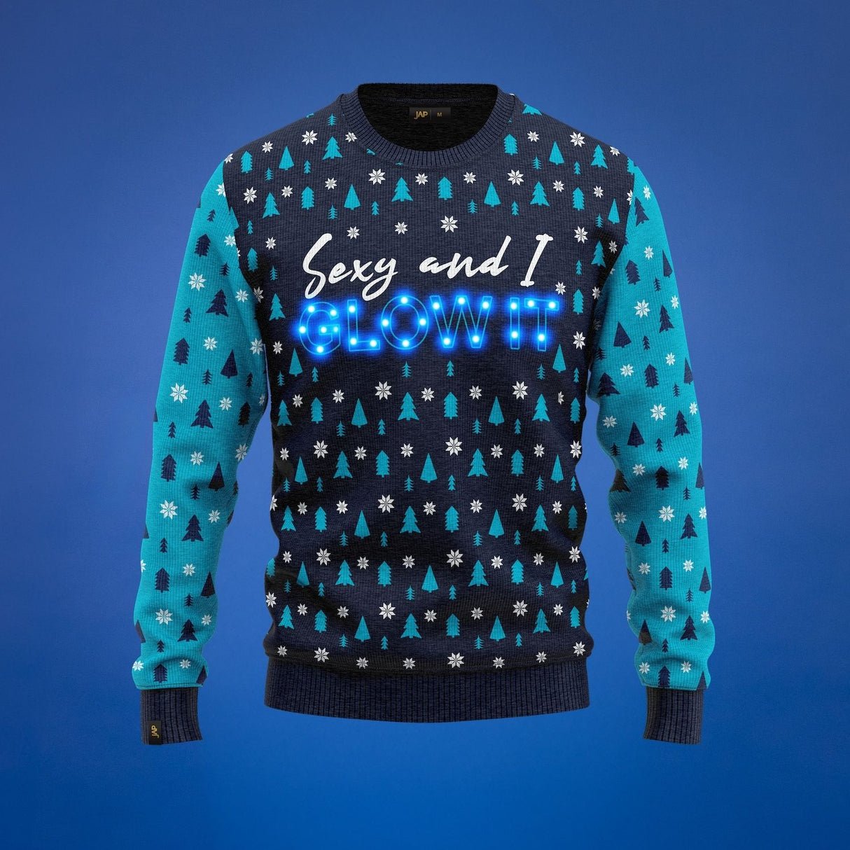 JAP Weihnachtspullover mit Lichtern - Sexy and I GLOW IT
