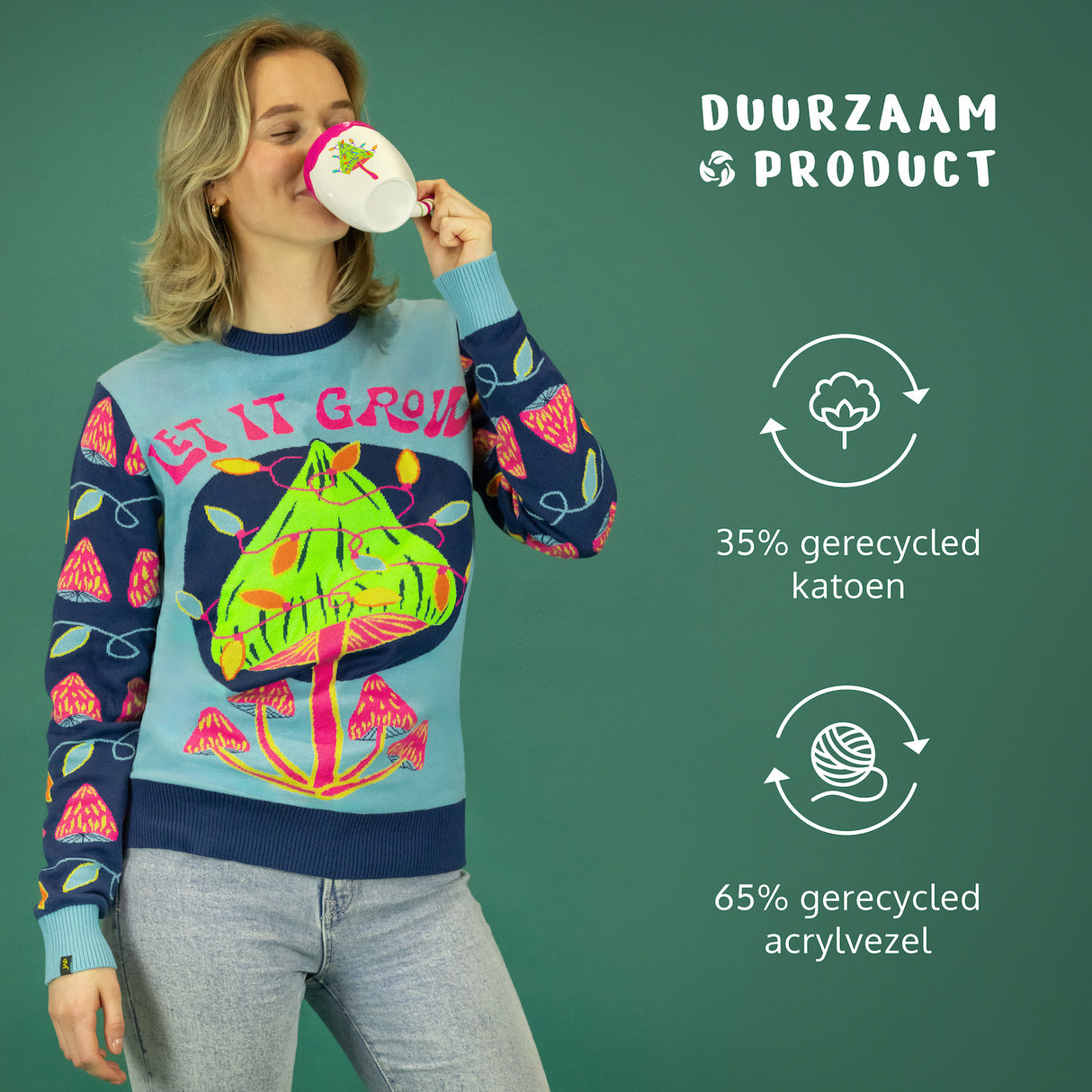 JAP Falscher Weihnachtspullover - Lass es wachsen