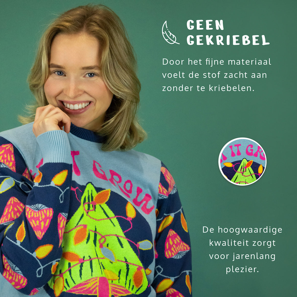 JAP Falscher Weihnachtspullover - Lass es wachsen