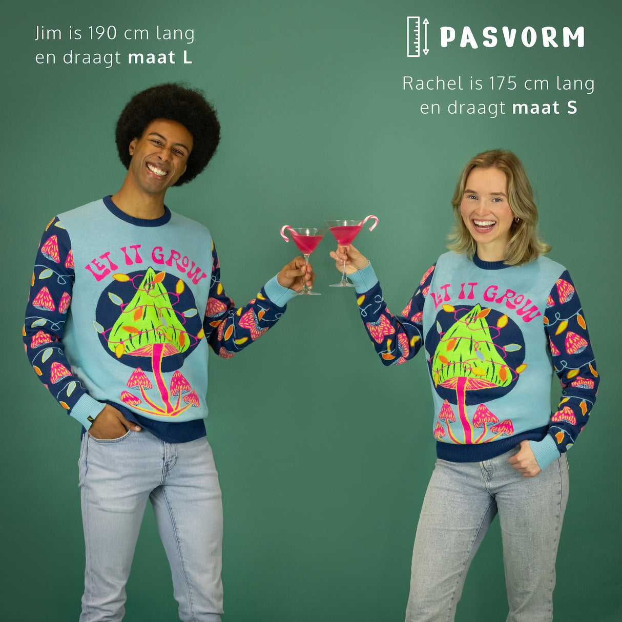 JAP Falscher Weihnachtspullover - Lass es wachsen