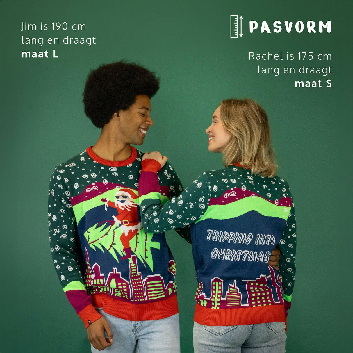 JAP Ugly Christmas Sweater - Tripping into Christmas
