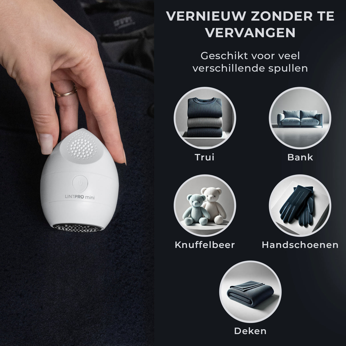 Elektrische Pluizenverwijderaar Lint Pro Mini