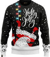 JAP Meisjes Kersttrui met lichtjes - Holly Jolly