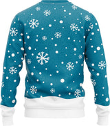 JAP Meisjes Kersttrui - Sneeuwpop - Blauw