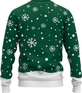 JAP Meisjes Kersttrui - Kerstman - Groen