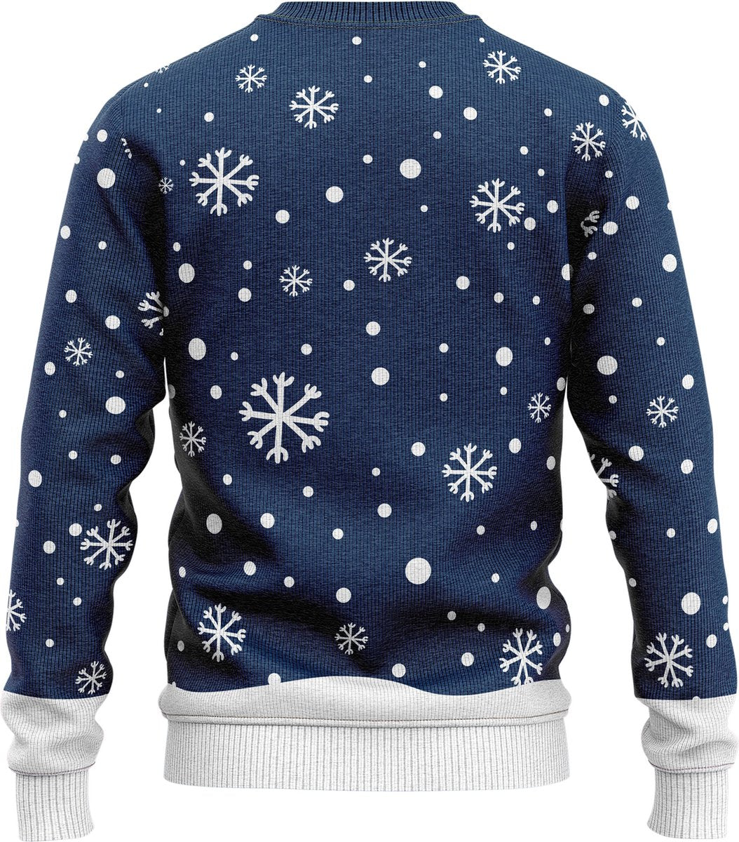 JAP Girls' Christmas Sweater - Rudolph the Reindeer - Dark Blue