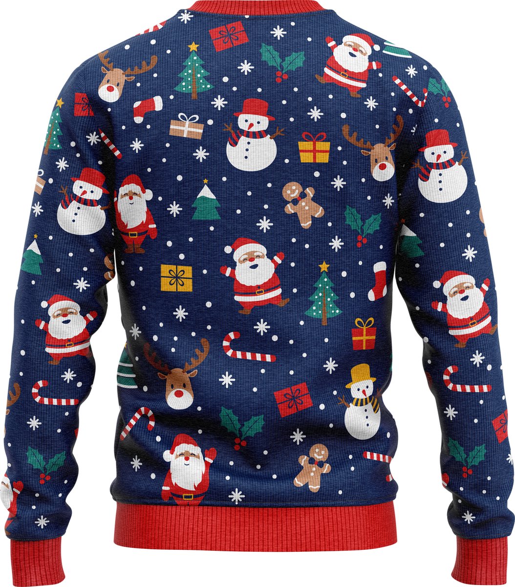 JAP Jongens Kersttrui - Christmas tale - Donker Blauw