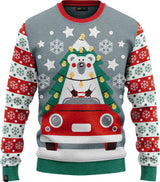 JAP Meisjes Kersttrui - Driving home for Christmas - Blauw