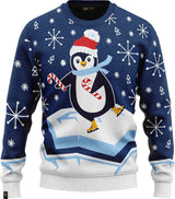 JAP Jongens Kersttrui - Skateguïn - Blauw