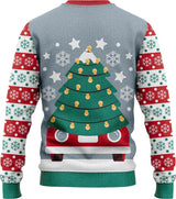JAP Jongens Kersttrui - Driving home for Christmas - Blauw