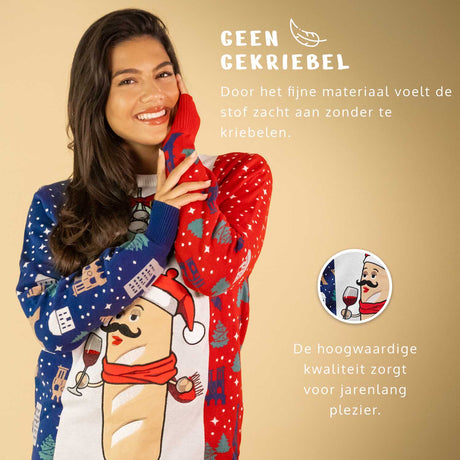 JAP Dames Around the World Kersttrui - Frankrijk