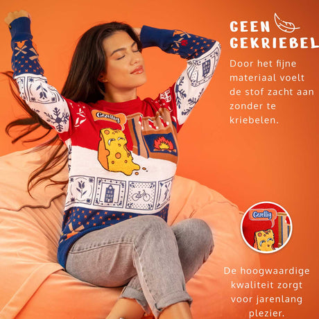 JAP Dames Around the World Kersttrui - Nederland