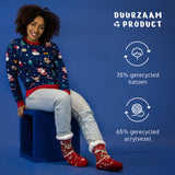 JAP Kersttrui - Christmas tale - Donker Blauw