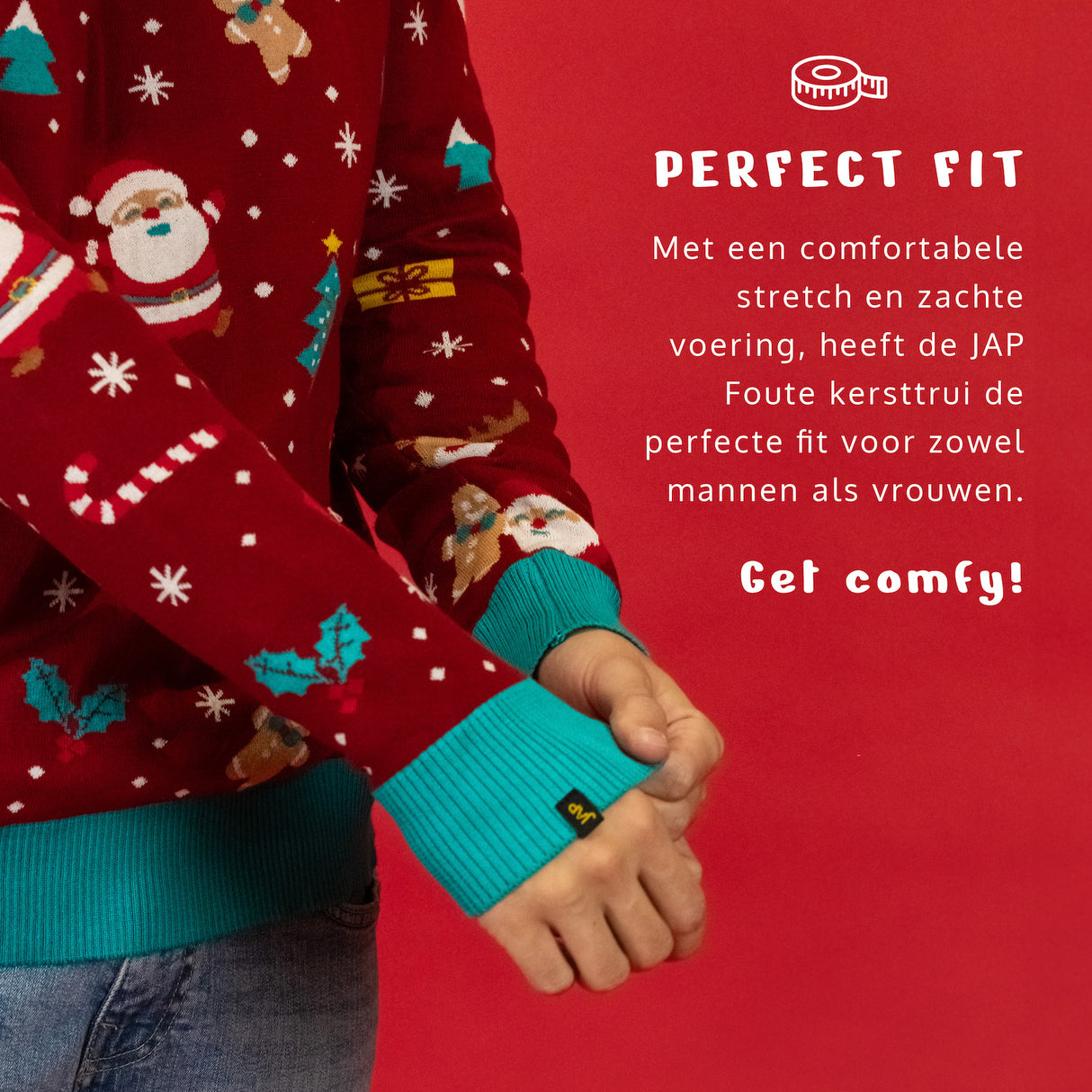 JAP Kersttrui - Christmas tale - Bordeaux Rood