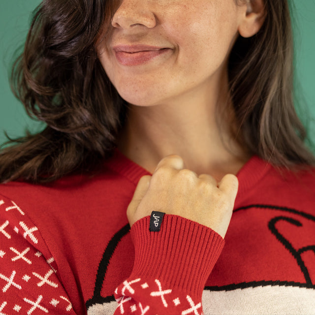 JAP Dames Kersttrui - Santa ho ho ho