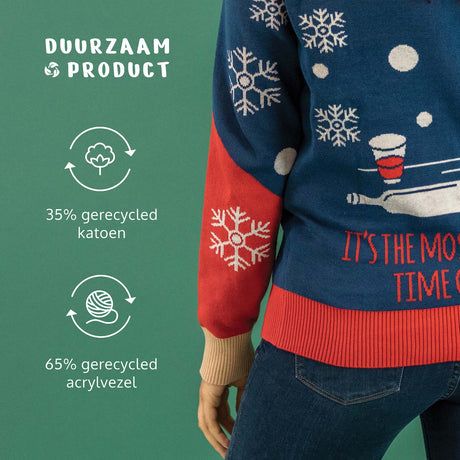 JAP Dames Foute Kersttrui - Wine-derfull