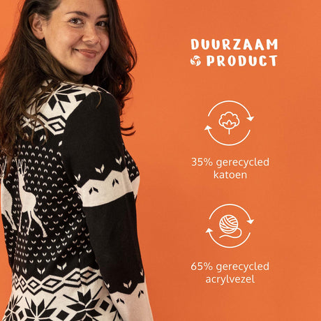 JAP Dames Kersttrui - Classic one - Zwart