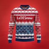 JAP Foute Kersttrui - LeTITSnow - Rood/Blauw