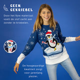 JAP Kersttrui - Skateguïn - Blauw