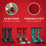 JAP - 3 Paar Kerstsokken met Cadeauverpakking