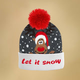 JAP Kerstmuts - Let it snow - Grijs