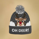 JAP Kerstmuts - OH DEER! - Grijs