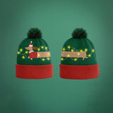 Kerstmuts met lichtjes - Teckel - Groen