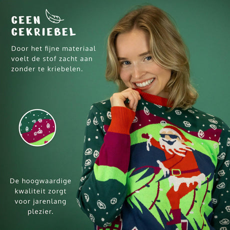 JAP Dames Foute Kersttrui - Tripping into Christmas