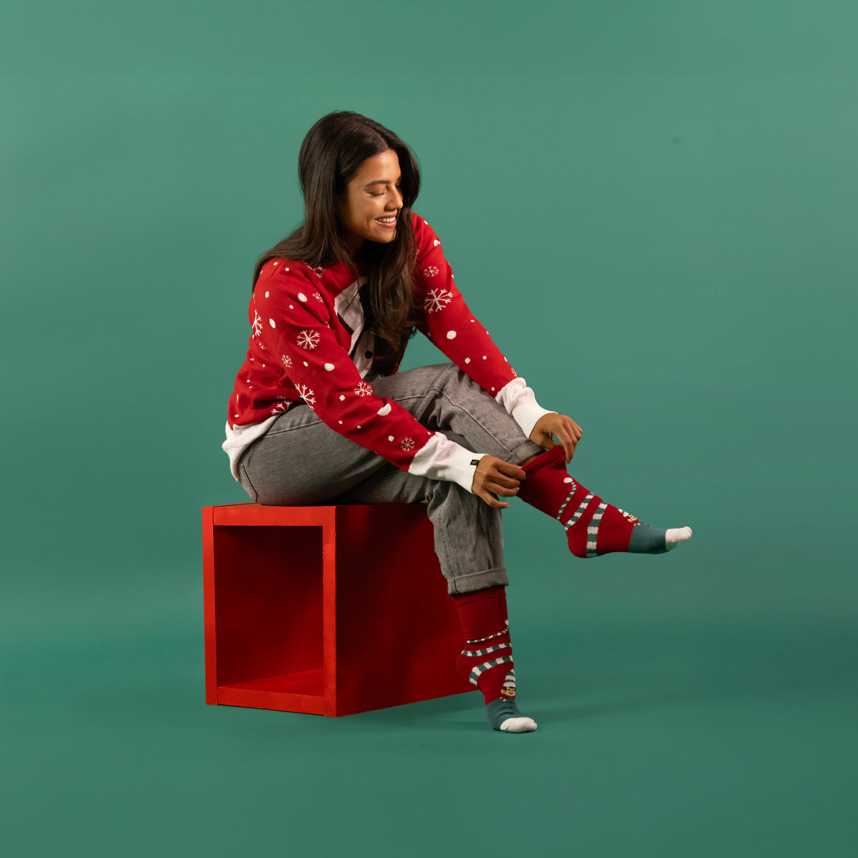 JAP - 3 Paar Kerstsokken met Cadeauverpakking